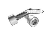 滾花內六角圓柱頭三角鎖緊螺釘 DIN 7500E