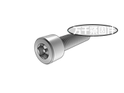 內六角帶柱圓柱頭螺釘（企標） GB 70.1G